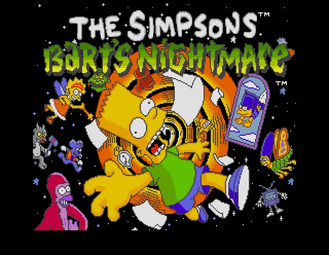 THE SIMPSONS BARTS NIGHTMARE